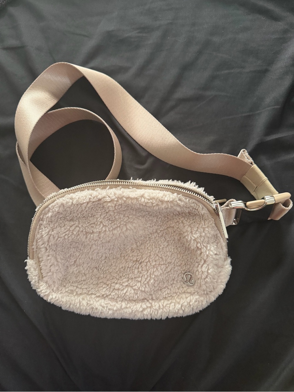 lululemon athletica Beige Sherpa Crossbody Pouch